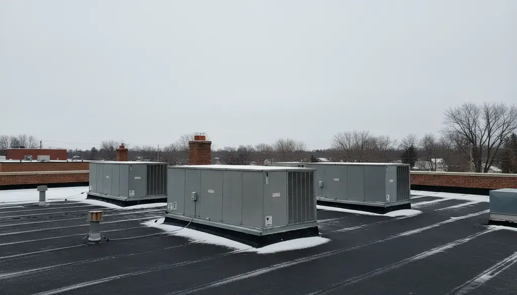 Commercial AC equipment, R.A. Heating & Air Conditioning